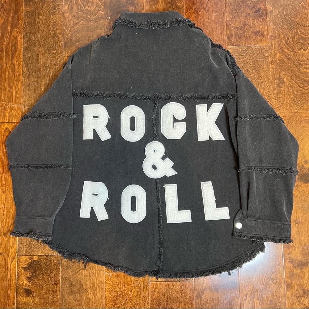 NWT BlueVelvet Black Rock n Roll Jean Jacket…Size M